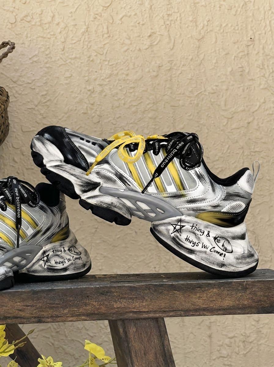 做旧涂鸦老爹鞋|真实上脚感受👟